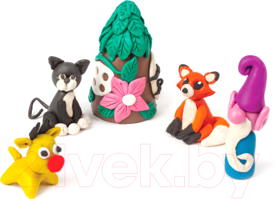 Изображение товара Пластилин Юнландия Юнландик-музыкант / 105030 (16цв)