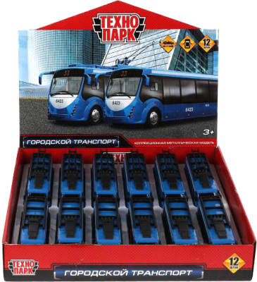Автобус игрушечный Технопарк SB-20-04-DB