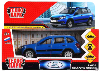 Автомобиль игрушечный Технопарк Lada Granta Cross 2019 / GRANTACRS-12-BU