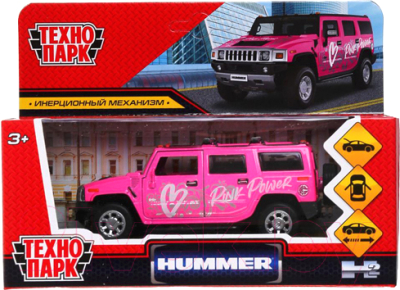 Автомобиль игрушечный Технопарк Hummer H2 Спорт / HUM2-12SRT-PK