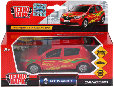 Автомобиль игрушечный Технопарк Renault Sandero/ SB-17-61-RS-S-WB