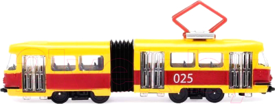Трамвай игрушечный Технопарк С гармошкой / SB-18-01WB(IC)