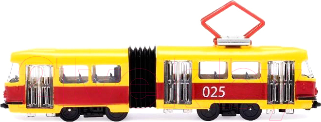 Трамвай игрушечный Технопарк С гармошкой / SB-18-01WB(IC) — фото 4