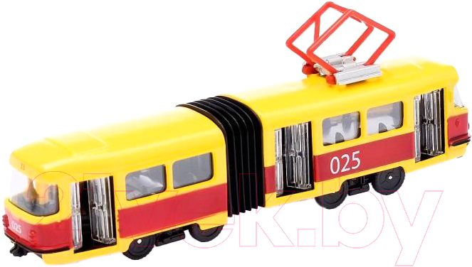 Трамвай игрушечный Технопарк С гармошкой / SB-18-01WB(IC)