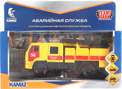 Автомобиль игрушечный Технопарк Камаз-43502 Аварийная Служба / KAM43502-15EM-YE