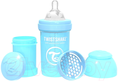 Бутылочка для кормления Twistshake Антиколиковая 78250 (180мл, пастельный синий)