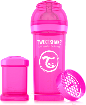 Бутылочка для кормления Twistshake Антиколиковая 78007 (260мл, розовый)