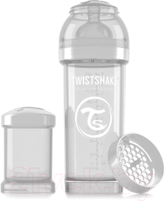 Бутылочка для кормления Twistshake Антиколиковая 78012 (260мл, белый)