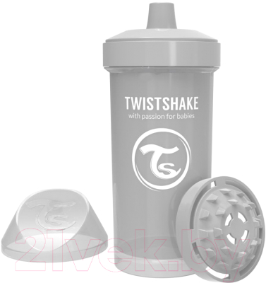Поильник Twistshake Kid Cup / 78284 (360мл, пастельный серый)