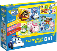 

Развивающий игровой набор Origami, Робокар Поли Подарочный набор 6 в 1 / 06778