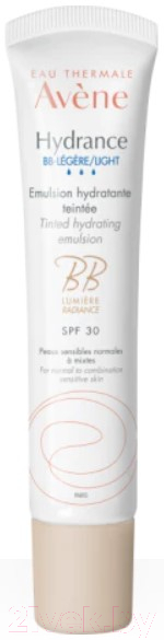 Эмульсия для лица Avene Hydrance BB Legere SPF30 Увлажняющая с тонирующим эффектом