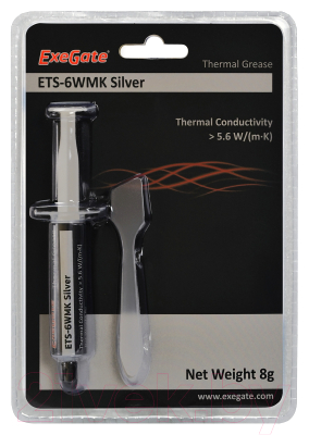 Термопаста ExeGate ETS-6WMK Silver (8г)