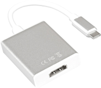 Кабель/переходник ExeGate USB-C(M) -> HDMI(F) / EX-CM-HDMIF-0.15 (0.15м) - 