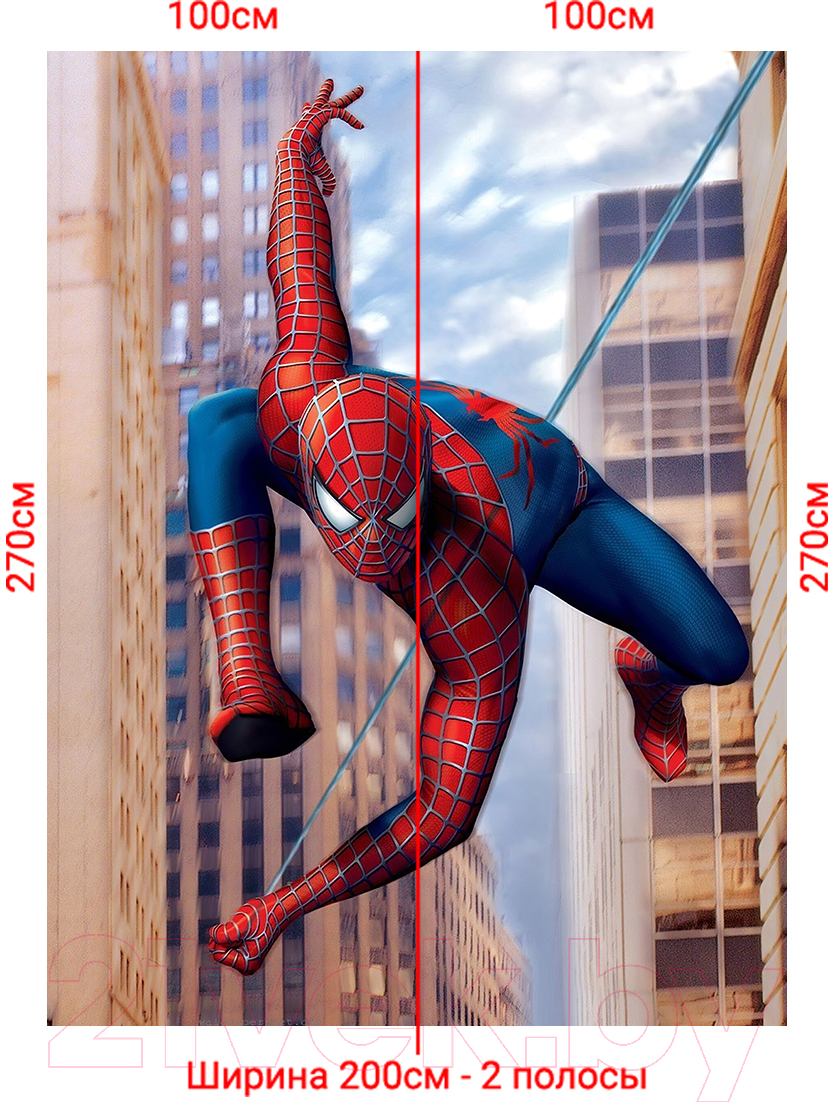 Фотообои листовые Arthata Fotooboi-SpiderMan-64 (200x270)