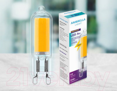 Лампа Ambrella Filament LED G9 3W 6400K 30W