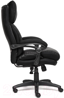 Кресло офисное Tetchair Chief кожзам/ткань (черный/черный стеганный)