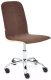 Кресло офисное Tetchair Rio флок/кожзам (коричневый/бежевый) - 