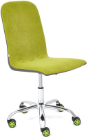 Кресло офисное Tetchair Rio флок/кожзам (оливковый/металлик) - 