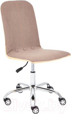 Кресло офисное Tetchair Rio экошерсть/кожзам (коричневый/бежевый)