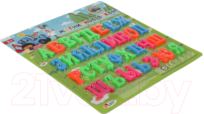 Развивающий игровой набор Играем вместе Магнитные буквы Синий трактор / B1331539-BTR