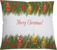 

Наволочка декоративная JoyArty, Рождественская открытка / sl_37045