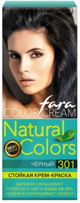 Изображение товара Крем-краска для волос Fara Natural Colors №301 (черный)