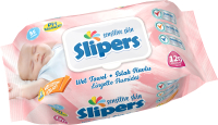 Влажные салфетки детские Slipers С клапаном (120шт) - 
