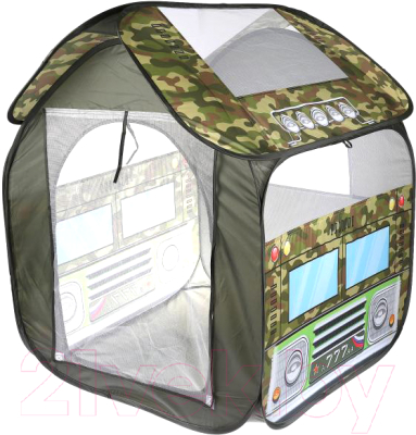 Детская игровая палатка Играем вместе Военная / GFA-MTR-R