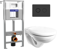 

Унитаз подвесной с инсталляцией, Гранд R + Aqua Prime P 50Z А63476 + 63839