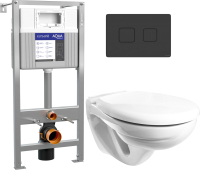 

Унитаз подвесной с инсталляцией, Гранд R + Aqua Prime P 50Z А63476 + 63838