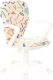 Кресло детское Бюрократ KD-W10AXSN (песочный Sticks 02 пластик белый) - 