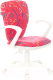 Миниатюра изображения товара Кресло детское Бюрократ KD-W10AXSN (малиновый Sticks 05 пластик белый)