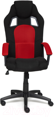 Кресло геймерское Tetchair Driver ткань (черный/красный)