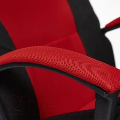 Кресло геймерское Tetchair Driver ткань (черный/красный)