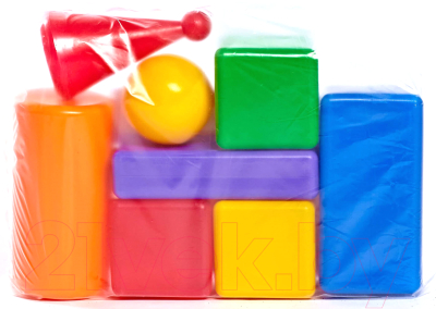 Развивающая игрушка Строим счастливое детство Строительный набор Стена-2 / 5242 (8эл)
