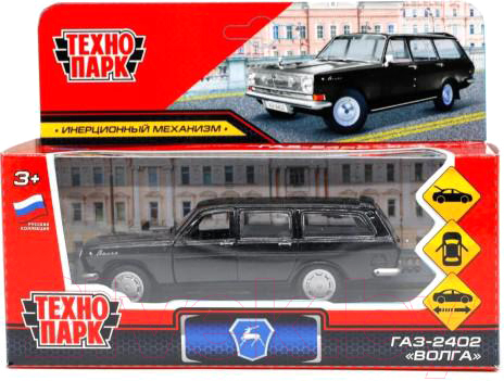 Автомобиль игрушечный Технопарк ГАЗ-2402 Волга / 2402-12-BK — фото 5