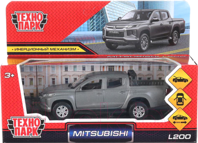 Автомобиль игрушечный Технопарк Mitsubishi L200 Pickup / L200-12FIL-GY
