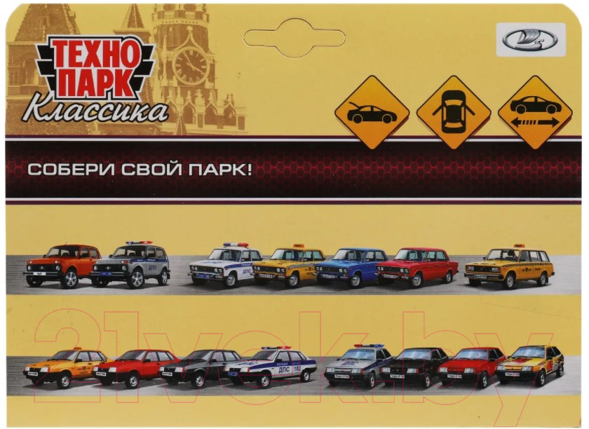 Автомобиль игрушечный Технопарк Lada-2108 Спутник Полиция / 2108-12POL-SR — фото 6