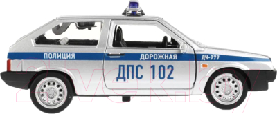 Автомобиль игрушечный Технопарк Lada-2108 Спутник Полиция / 2108-12POL-SR