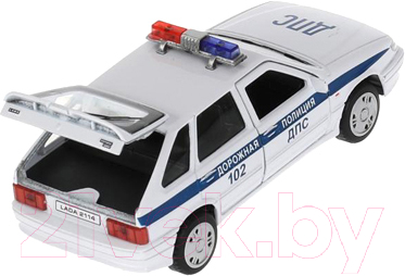 Автомобиль игрушечный Технопарк Lada-2114 Samara Полиция / 2114-12POL-WH