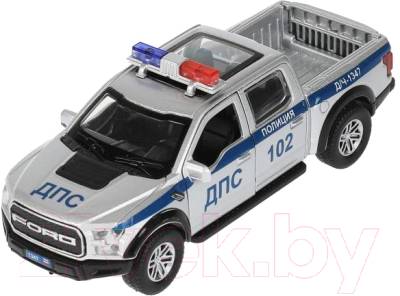Автомобиль игрушечный Технопарк Ford F150 Raptor Полиция / F150RAP-12POL-SR