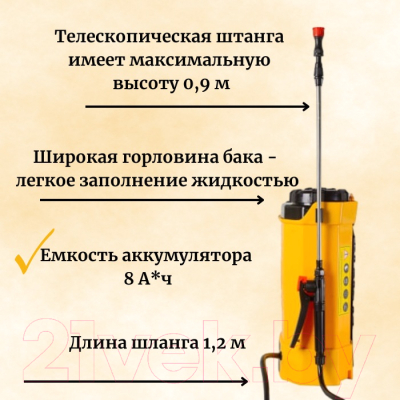 Опрыскиватель аккумуляторный Huter SP-12AC (70/13/28)