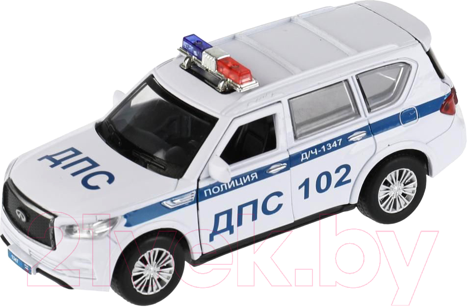 Автомобиль игрушечный Технопарк Infiniti Qx80 Полиция / QX80-12POL-WH