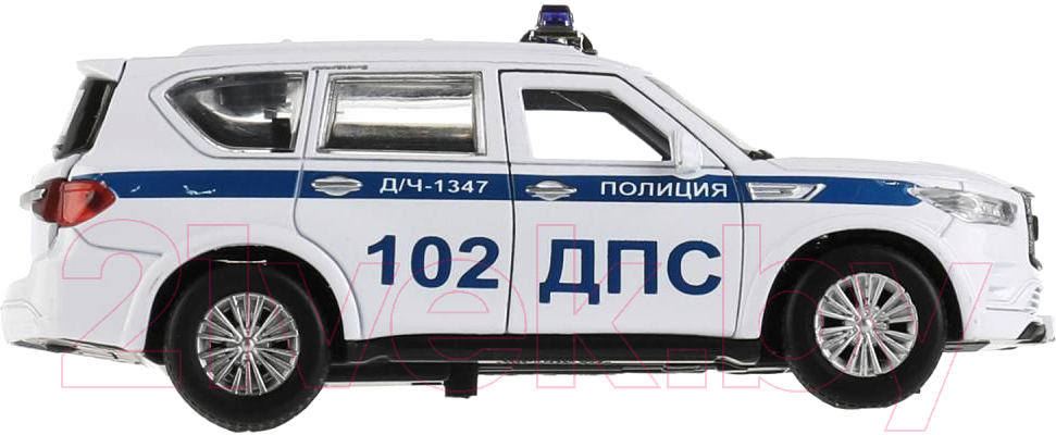Автомобиль игрушечный Технопарк Infiniti Qx80 Полиция / QX80-12POL-WH — фото 4