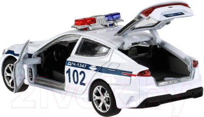 Автомобиль игрушечный Технопарк Kia Stinger Полиция / STINGER-12SLPOL-WH