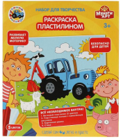 

Набор для творчества MultiArt, Раскраска пластилином Синий Трактор / MODCLAYART-STR1