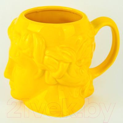 Кружка Darvish Голова Давида / DV-H-1328Y (желтый)