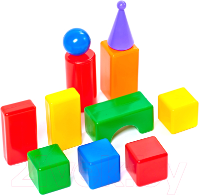 Развивающая игрушка Строим счастливое детство Строительный набор Стена-2 / 5243 (11эл)
