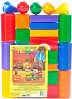 Развивающая игрушка Строим счастливое детство Строительный набор Стена-2 / 5246 (25эл) - 