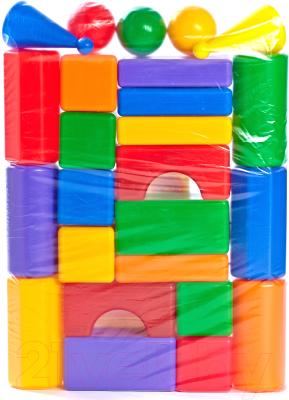 Развивающая игрушка Строим счастливое детство Строительный набор Стена-2 / 5246 (25эл)